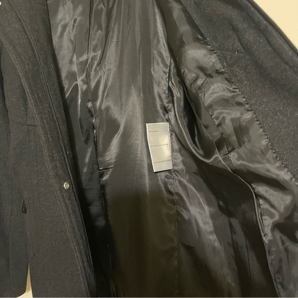 Michael Kors Wool Blend Coat Jacket Zipper Front Toggle Black Button women XS - Picture 9 of 9